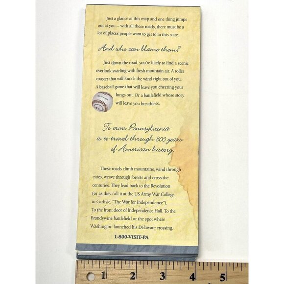 2000 PENNSYLVANIA Official Transportation and Tourism MAP Travel Paper *Read* - Picture 3 of 5